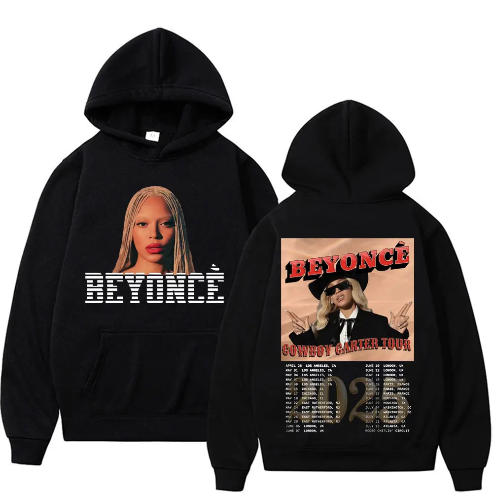 Beyoncé Cowboy Carter New Album Tour 2025 Hoodies Men Women Harajuku Hip Hop Street Sweatshirts Fashion Casual Comfort Pullovers