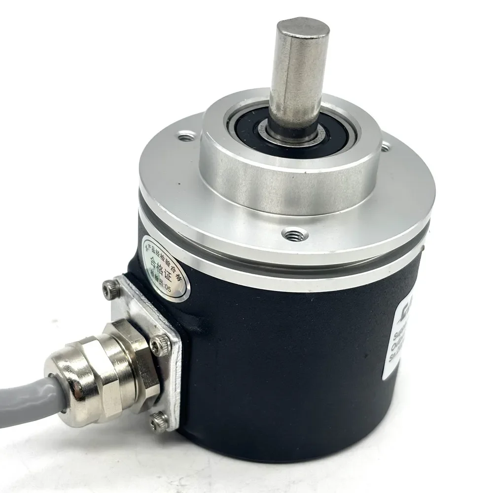 60mm multi-turn absolute rotary encoder 12bits 12turns SSI out put 10-30Vdc CAX60R1212E10SGB 10mm solid shaft