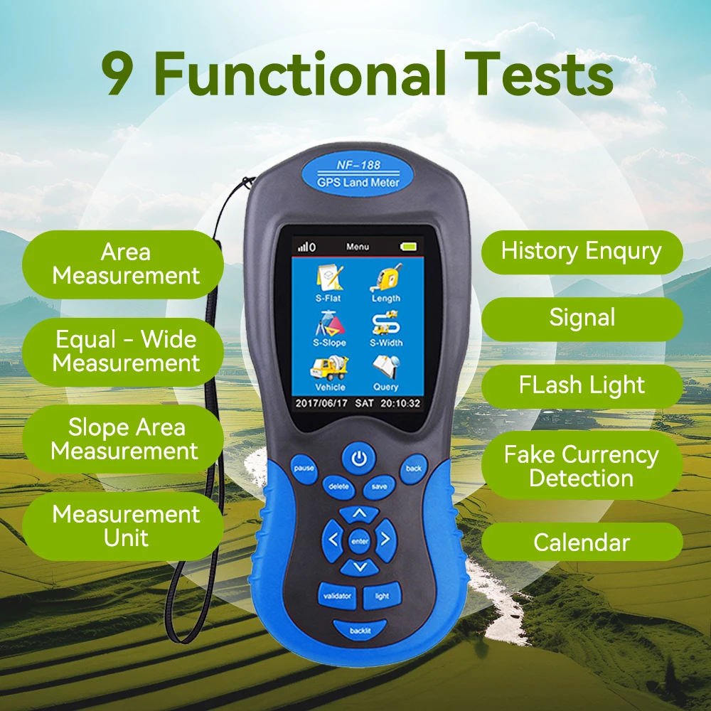 GPS Land area meter measure device with USB Navigation Track Calculation Meter For Farm Land Mapping Network  tool Noyafa NF-188