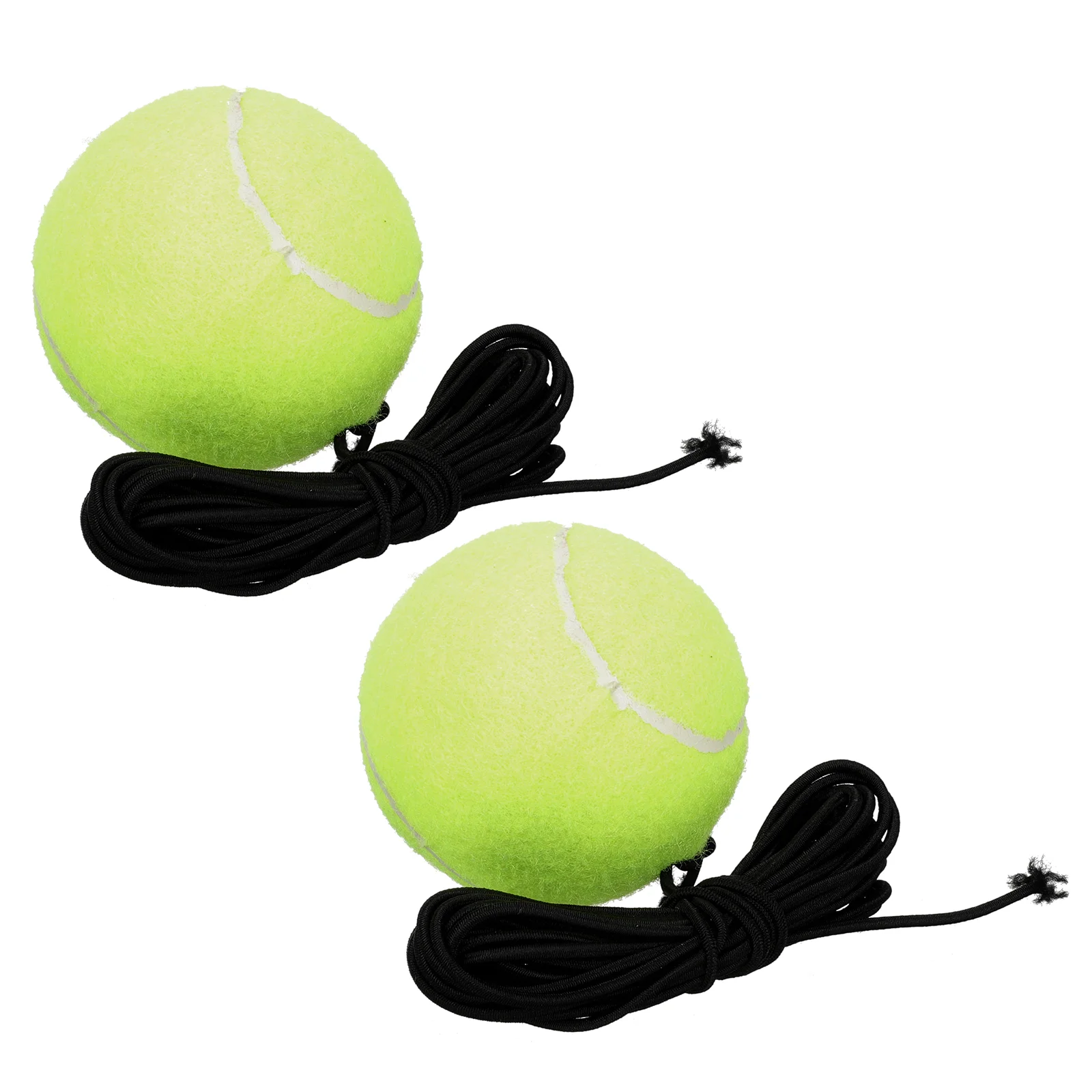 

2 Pcs Rope Tennis Pet Balls High Bounce Training with Self Dog Tool Woolen Surfaced