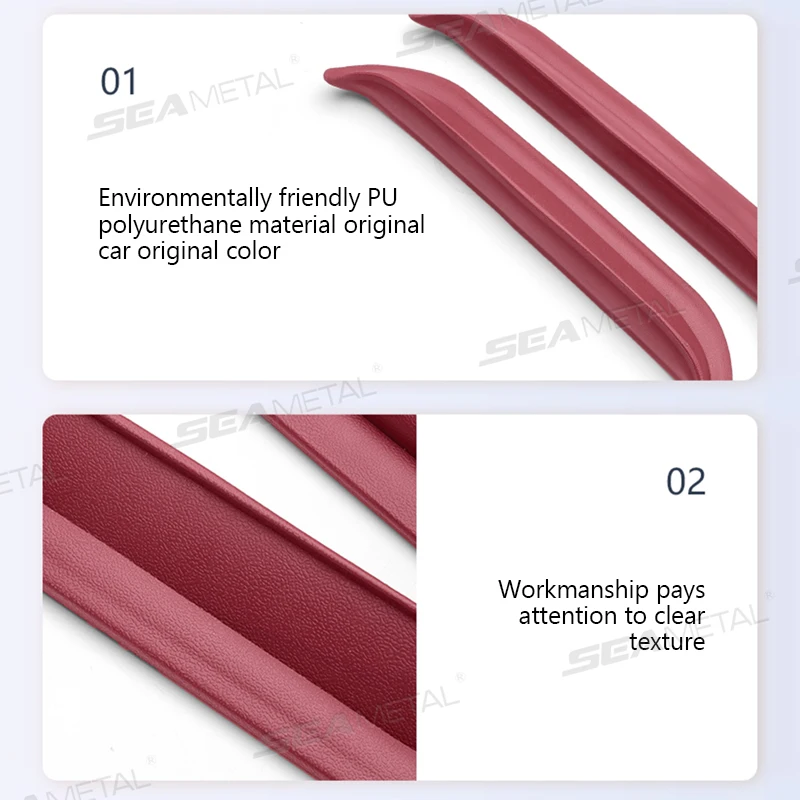 SEAMETAL Flexible Car Seat Gap Filler Luxury Premium PU Seat Crevice Filling Strip Elastic Universal for Suv Sedan Truck Pick-Up