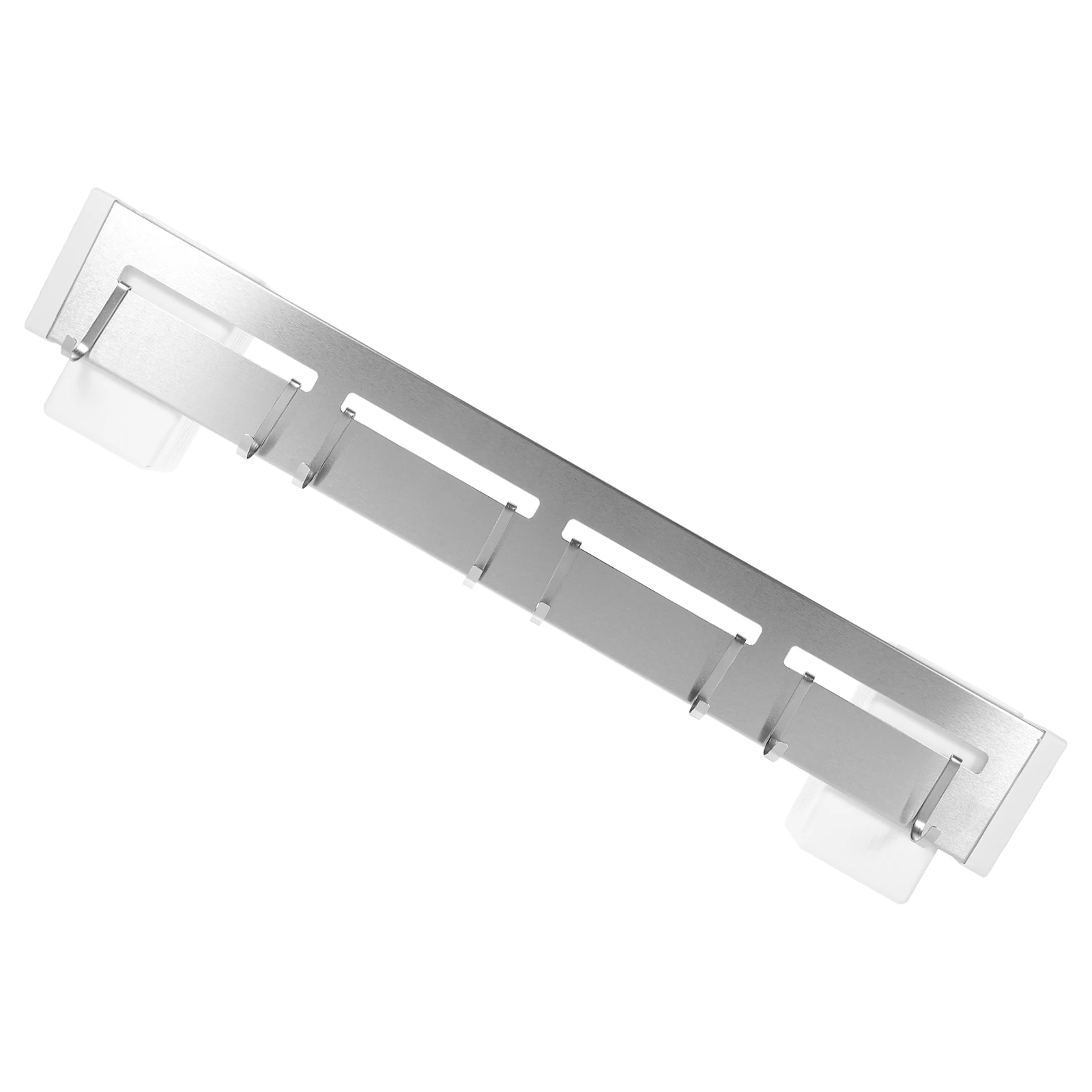 

Wall Mounted Kitchen Rack 50cm Silver Holder for Chopsticks Knife Storage Without Drilling Compact Size Utensil
