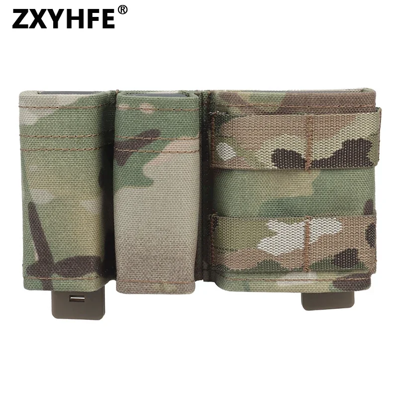 ZXYHFE Tactical Pouch FAST Dual 9mm 5.56 Camouflage Function Bag Low Mag Molle Wargame Shooting System Accessories Waist Hunting