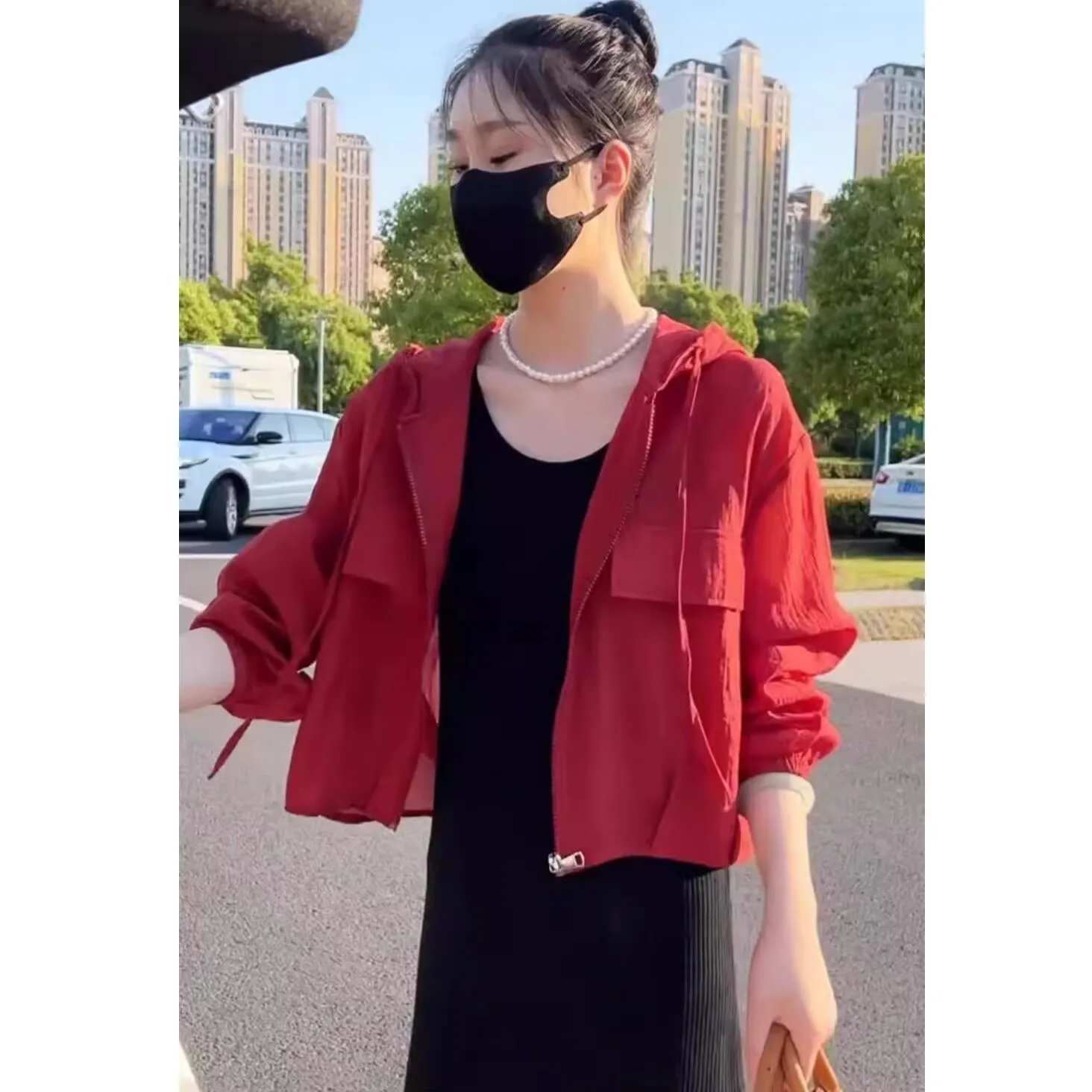 Summer Hooded Thin Sun-protective Clothing 2025 Women Casual Sports Short Jacket Female Loose UV-resistant Cardigan Jacket Top