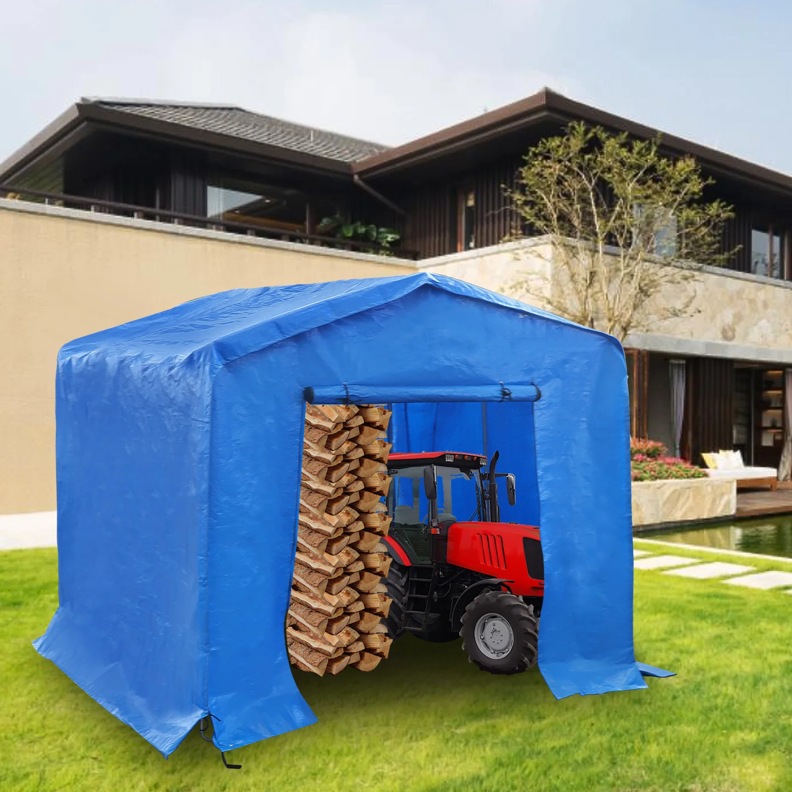 Storage Shed Carport - 8*8*8 F - огляд і ціна Gardening Tools Uses