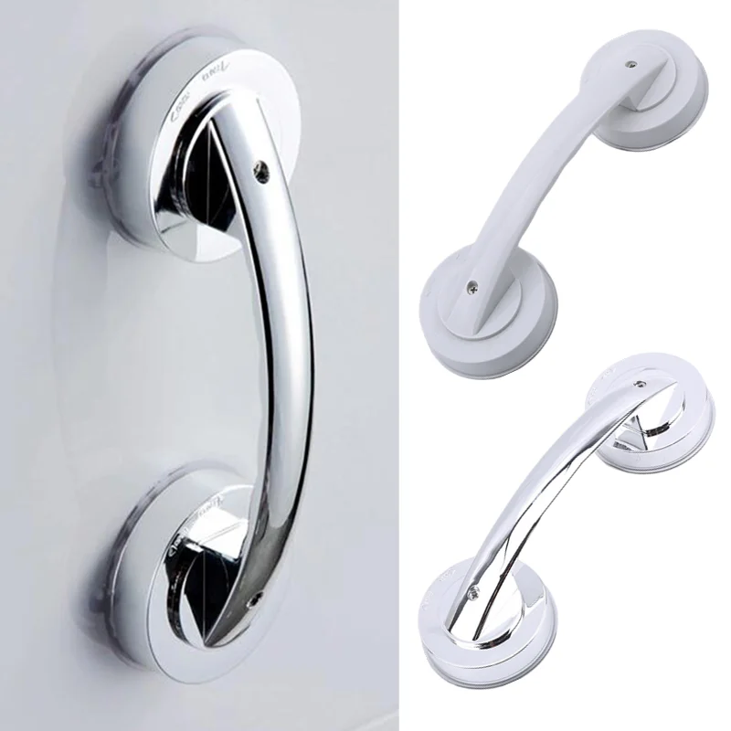 

Shower Handle Safety Strong Hold Suction Cup Grab In Bathroom Plactis Tub Bar Free Punch Handle Toilet Handrail Bath