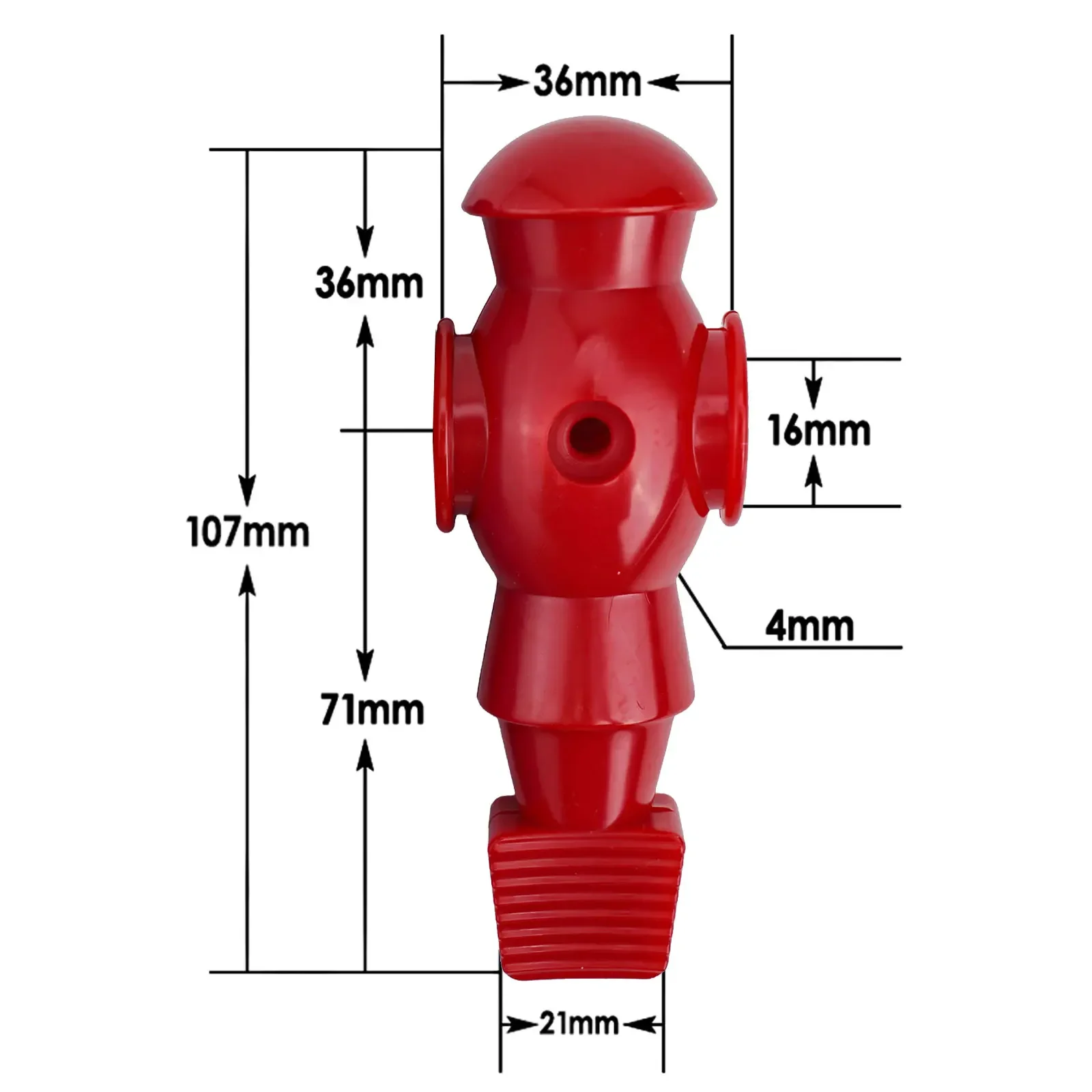 

1 Football Player Table Soccer Lightweight Men Player 16mm 22pcs About 46g Burr-free Football Doll Replacement