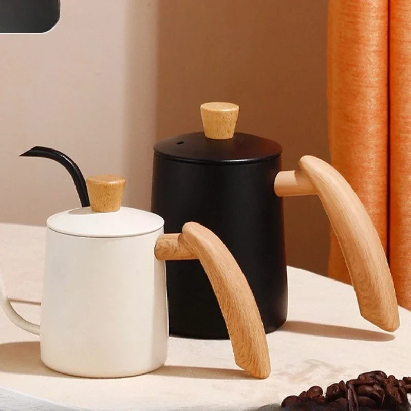 Stainless Steel Pour-over Coffee Pot with Graduated Fine Mouth Pot Coffee Utensils Hanging Ear Small Hanging Ear Pot for Home