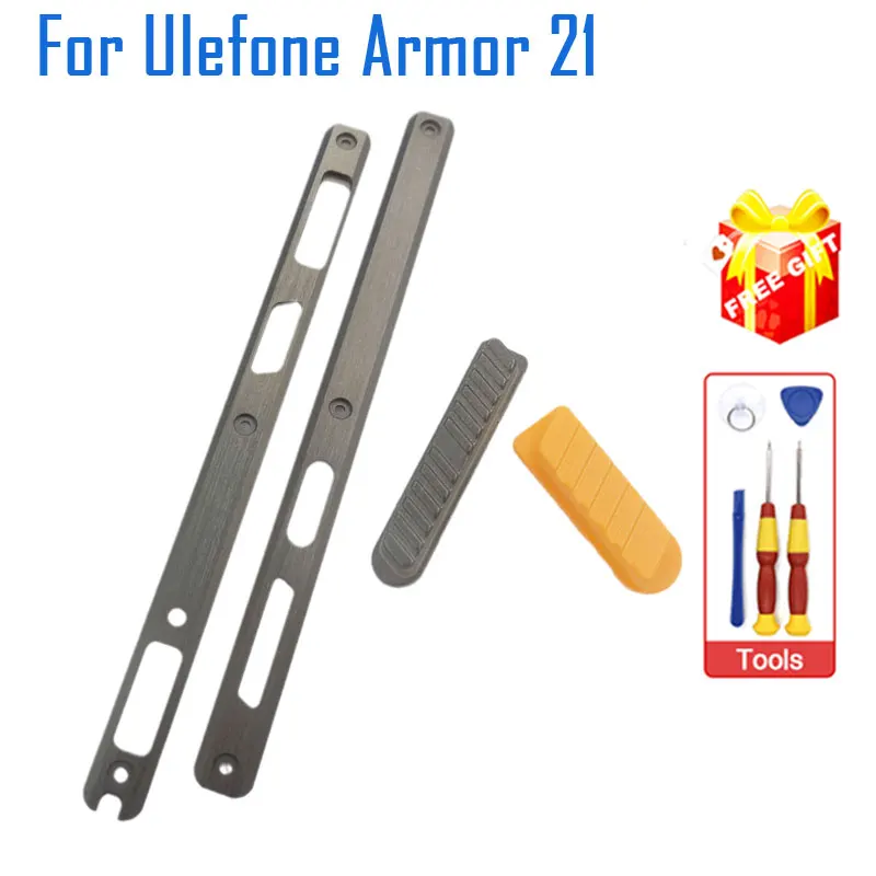 

New Original Ulefone Armor 21 Housing Left Right Decoration Parts Middle Metal Frame Volume Button Custom For Ulefone Armor 21