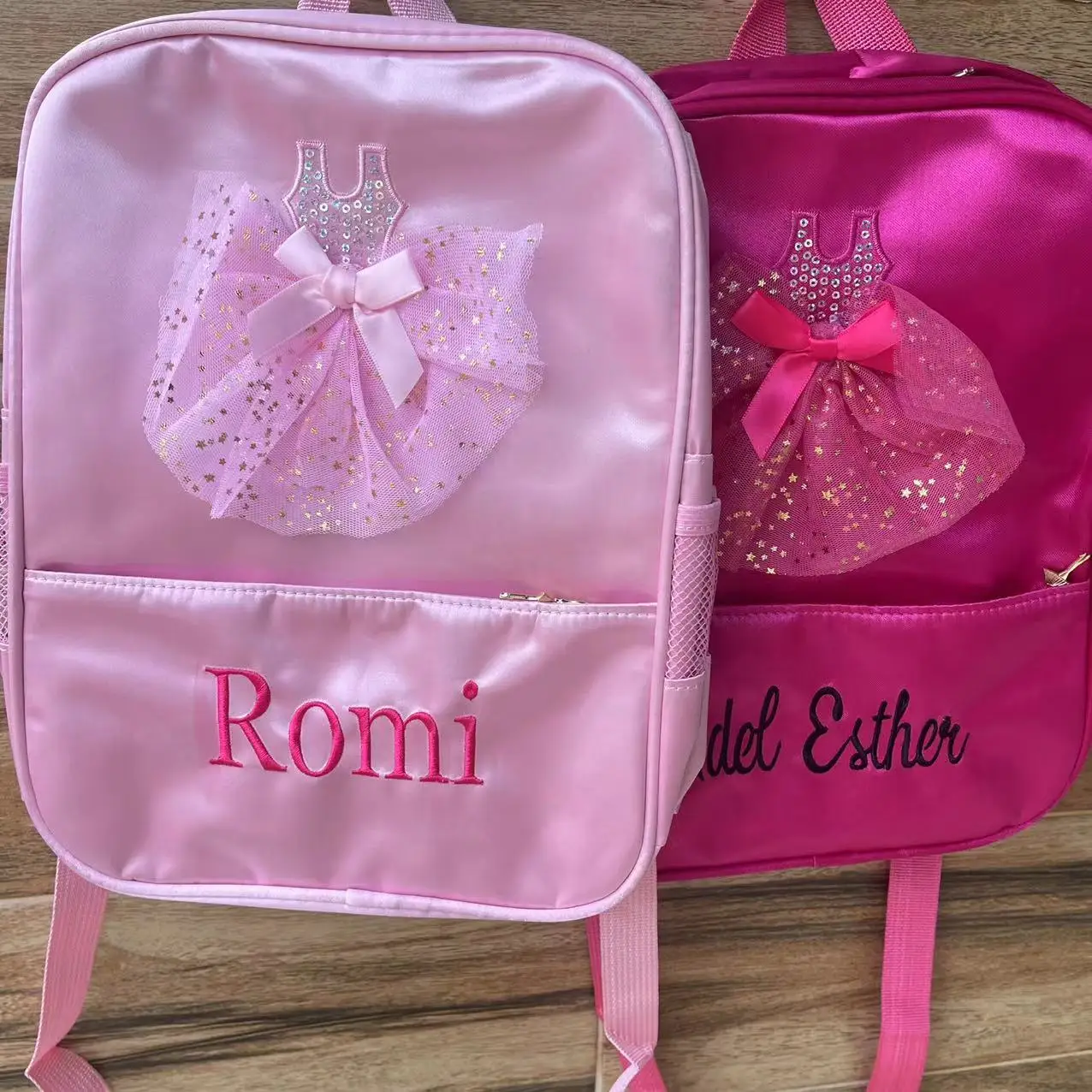 

Personalized Dance Bag New Children's Shoulder Dance Backpack Ballet Schoolbag Girls' Princess Dancing Bag Can Embroidery Name