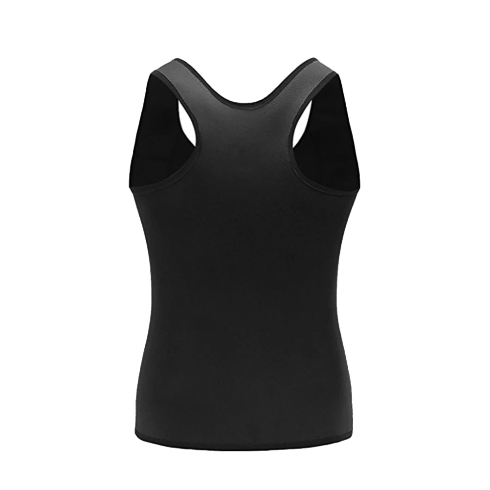 

Comfortable Breathable Slimming Vest Waist Compression Muscle Shirt Training Corset Body Fitness Shaper for Man Size (Black)