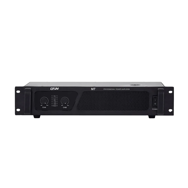 

Factory price Sound Equipment 2ch*700W 2U Class-D Amplifiers Professional Audio Amplifiers Speaker for KTV/DJ (M7)