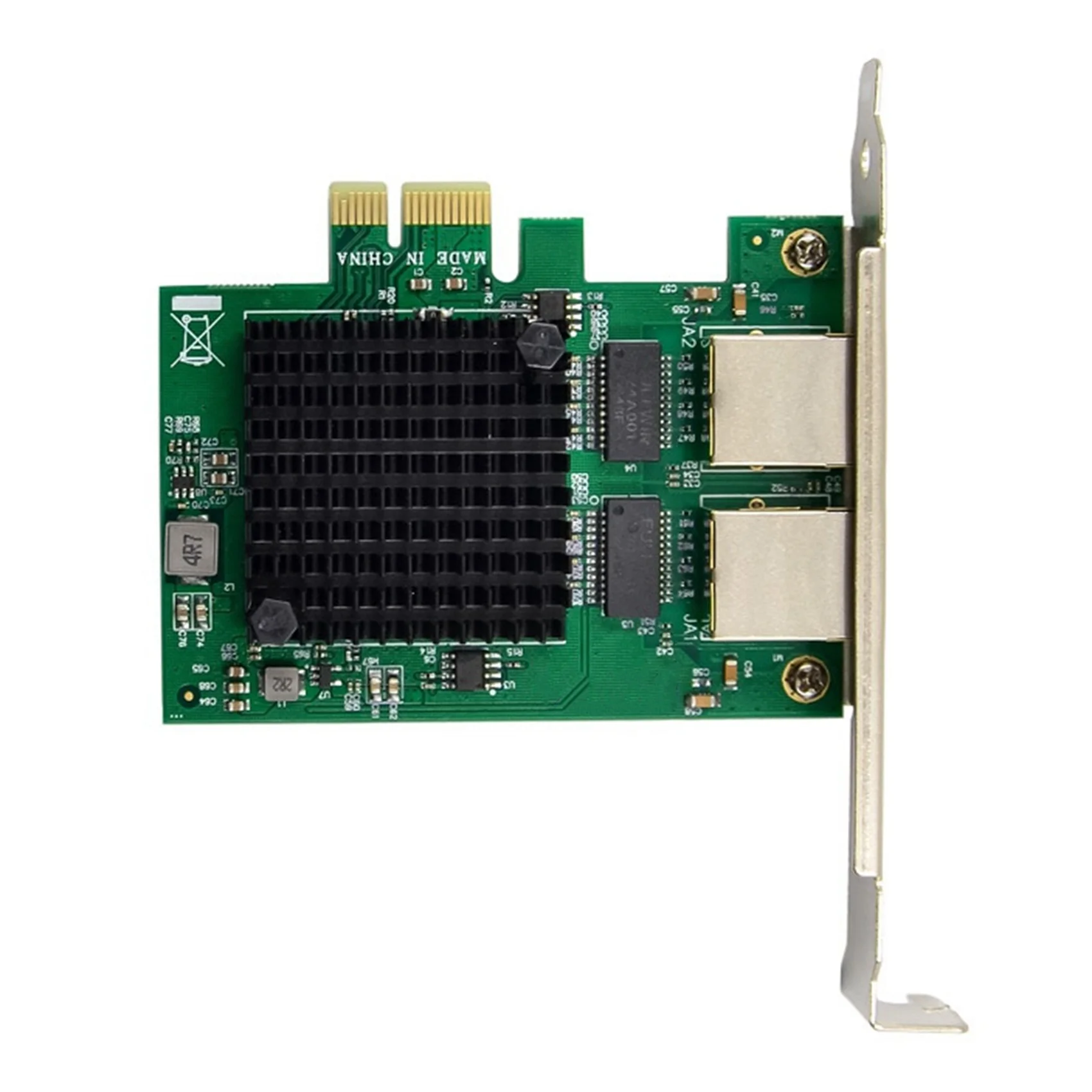 Tarjeta de red de servidor PCIE X1 82571 Gigabit, adaptador Ethernet RJ45 de doble puerto