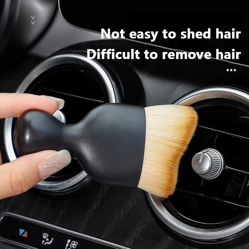 Car Interior Cleaning Tool Dashboard Air Outlet Soft Brush Auto Home Office Crevice Dust Removal Artifact Brush