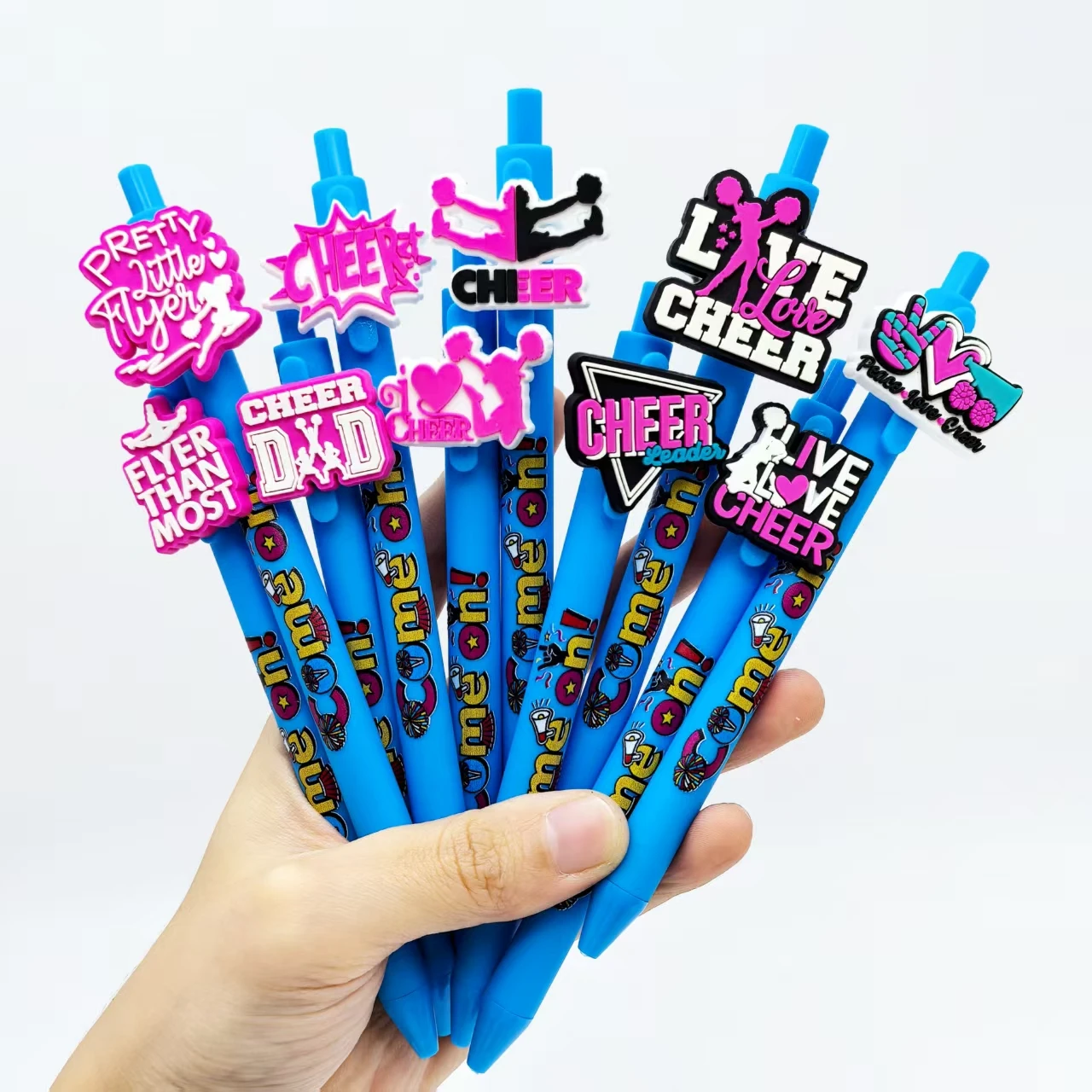 

5pcs/10pcs/14pcs/20pcs cheerleading cheering Ballpoint pens Cheerleading series Writing ballpoint pens office stationery
