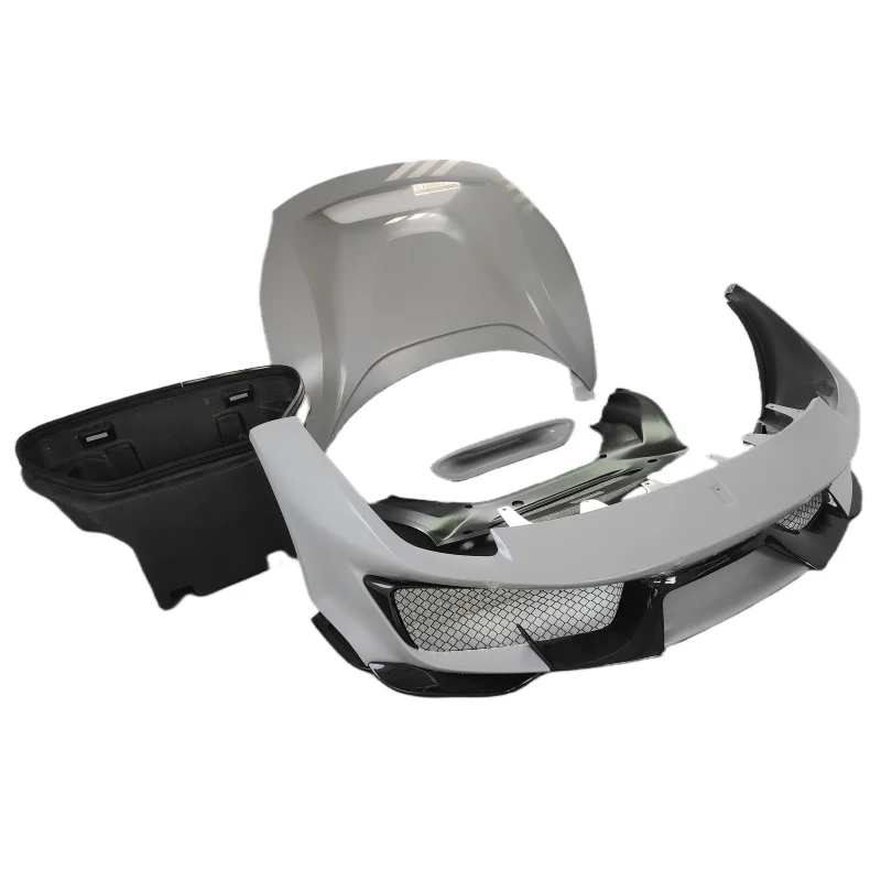 

Used for Ferrari 488 GTB Carbon Fiber Pista Style Front Bumper Hood Luggage Compartment Decoration air Vent Body Kit