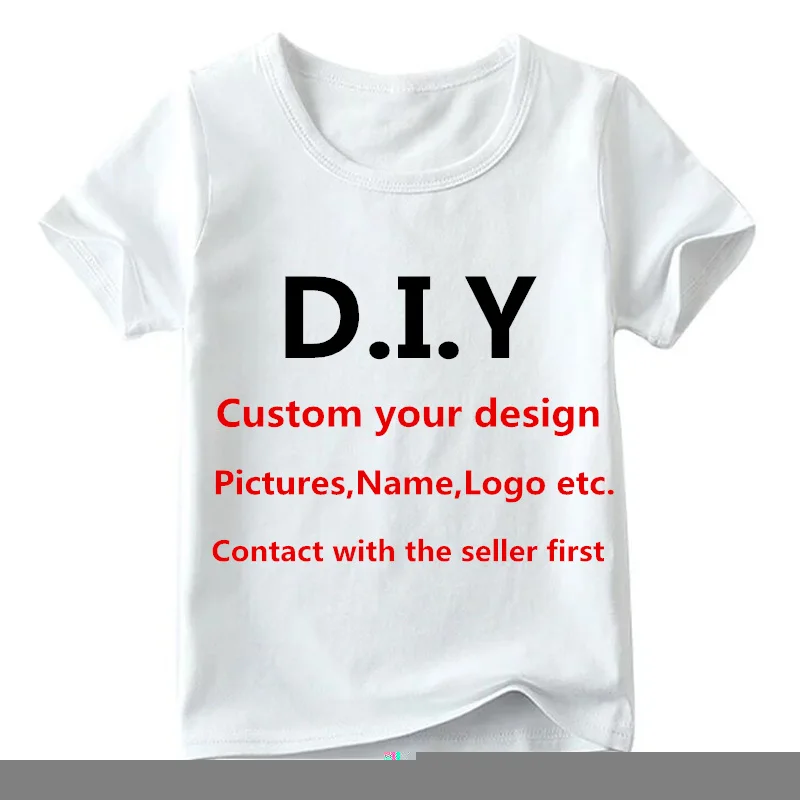 

Детская футболка с именем на заказ, футболка на день рождения с вашим собственным дизайном, футболка для мальчиков и девочек, одежда для творчества dHKP000