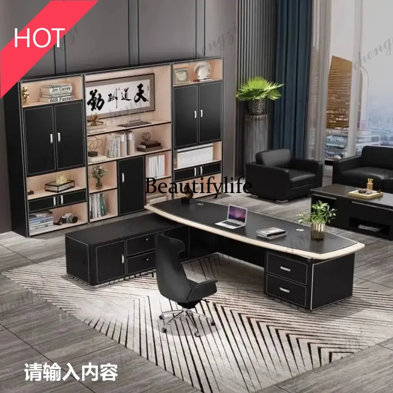 A49 L Shape Designer Office Desk Luxury Reception Study Workstations Computer Desk Specialty Commercial Mesa Escritorio Furnitur