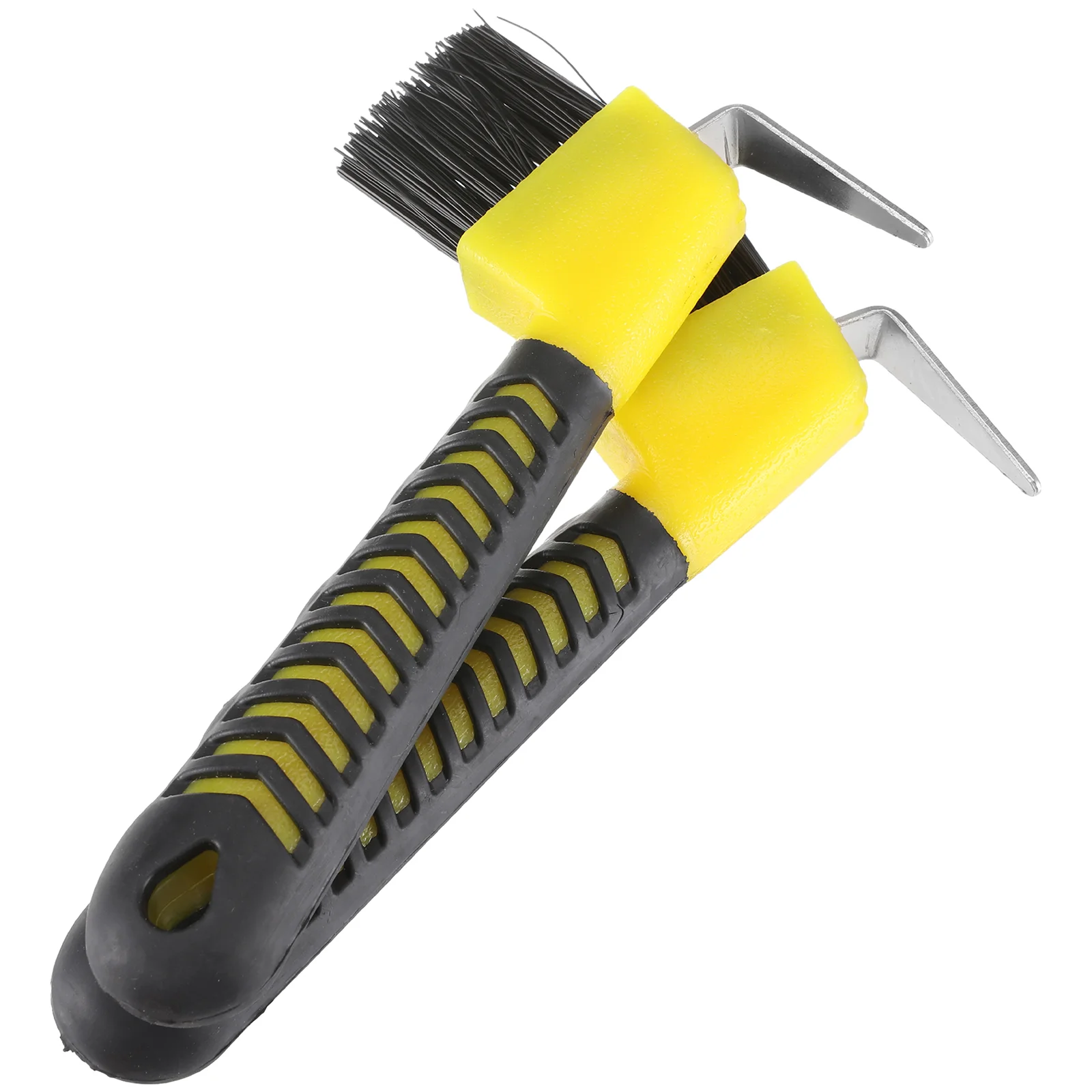 2 PCS Horseshoe Brush for Kit Riding Grooming Things Cattle Hooks Mane and Tail