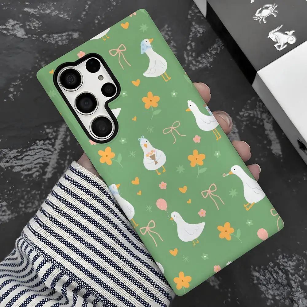 Cute animals  Phone Case 2-in-1 Glossy shell For Samsung Galaxy S25 S24 S23 S22 S21 Plus Ultra view 3