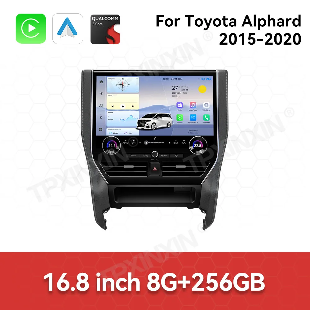 

Touch Screen Car Radio For Toyota Alphard 2015-2020 Android GPS Automotive Multimedia Auto Radio Stereo Receiver Head Unit