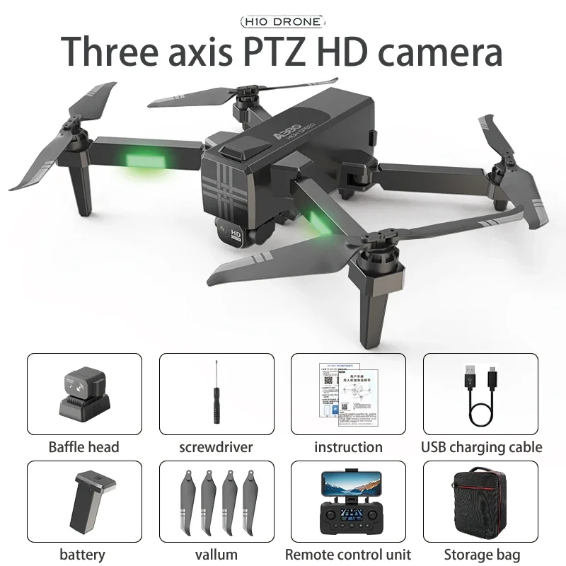 Edward A380 optical flowobstacle avoidance brushless motor hovering three-axis gimbal digital professional drone GPS positioning