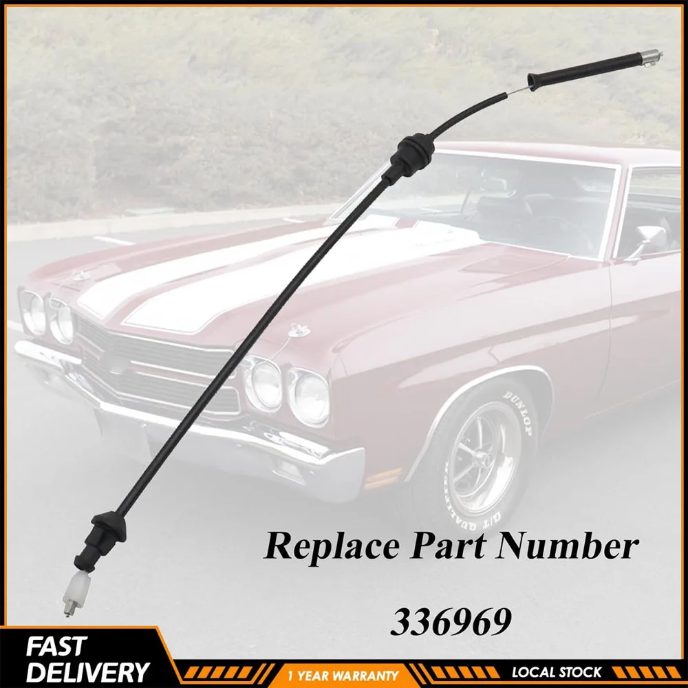 1PCS New Quality 21inch Car Throttle Cable 336969 For Chevy Chevelle El Camino 1968-1972 Camaro 1970-1973 Monte Carlo 1970-1972 Carburetor To Accelerator Lever Car Accessories