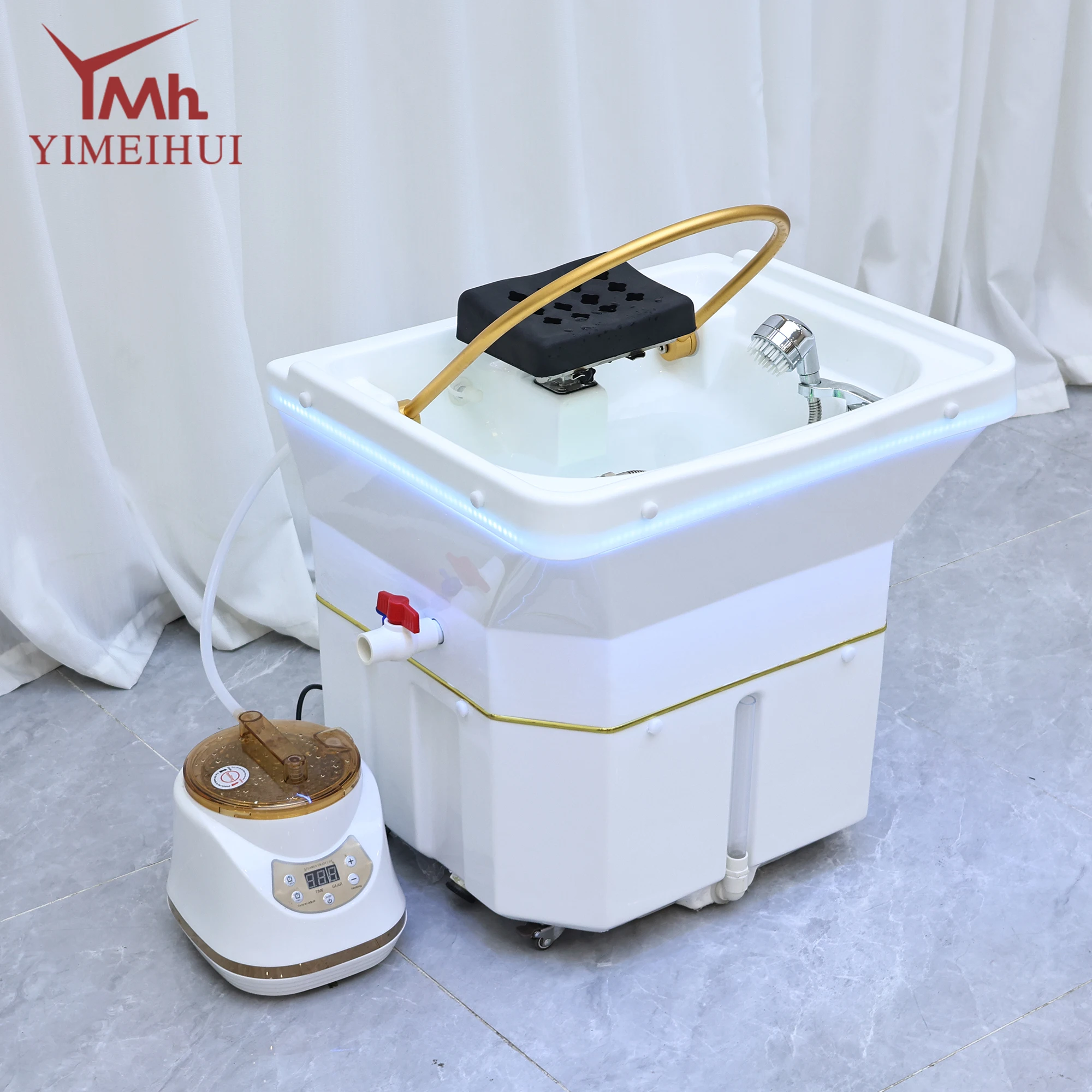 

Salon furniture shampoo sink electric no plumbing modern portable shampoo bowl with water tank