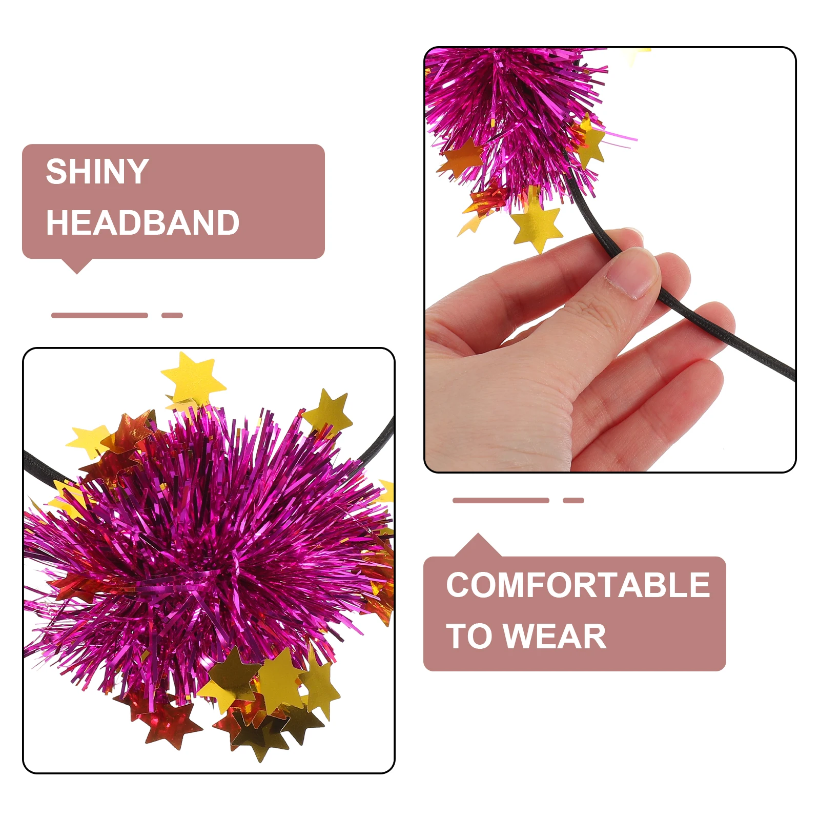 

4 Pcs Women Hair Accessories Hair Accessories Girls Red Party Wedding Photoshoot Stylish Lightweight