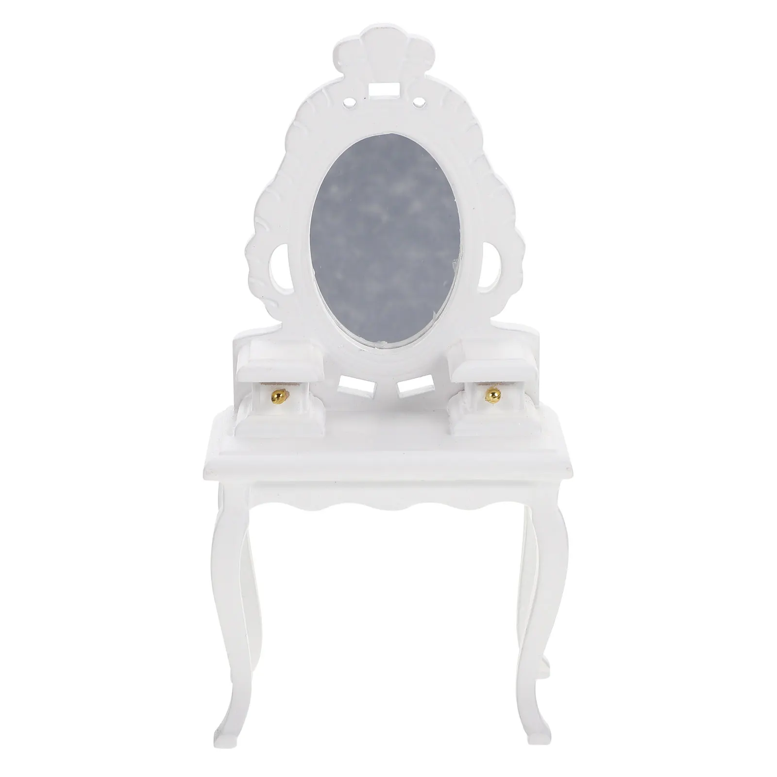 

Miniature Dressing Table Delicate Small House Compact Size Decorative Drawer Cabinet Dressing Table Ornament for Mini House