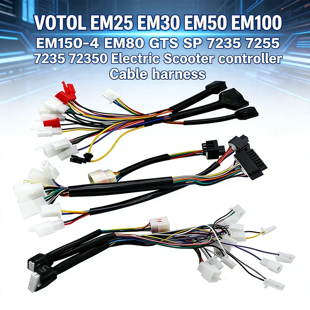 

VOTOL EM25 EM30 EM50 EM100 EM150 EM50-4 EM80 GTS SP 7235 7255 72350 Electric Scooter controller Cable harness