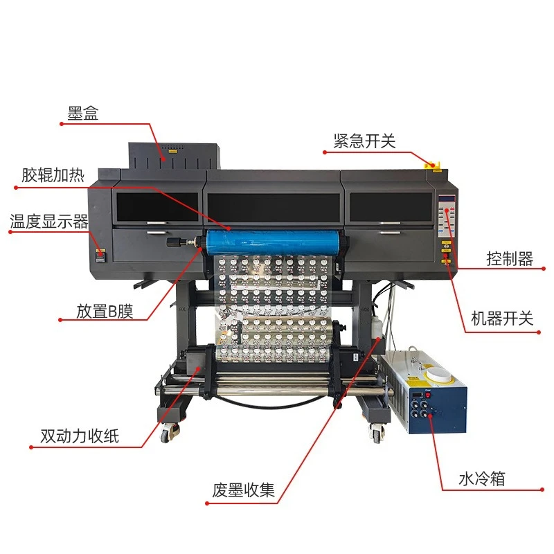Digital UV imitation silicone three-dimensional label printer