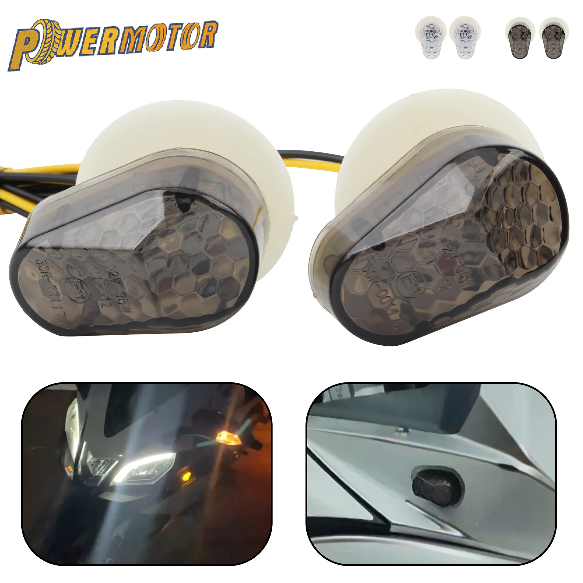 LED Turn Signal Mirrors For Yamaha YZF R6, R1, FZ1 – Matte Black (Pair)