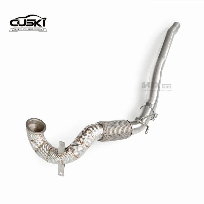 

Подходит для AUDI S3 2.0T 2015-2022 с изоляционным слоем, выхлопная труба, аксессуары для модернизации выхлопной трубы из нержавеющей стали