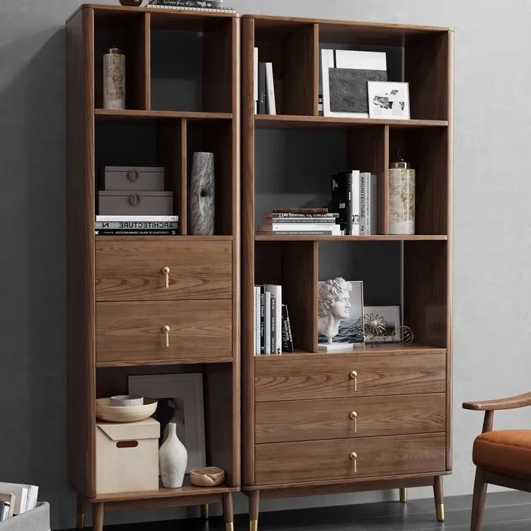 

Customizable Nordic Handle Bookshelf Multifunctional Storage Modern Simple Bookcase