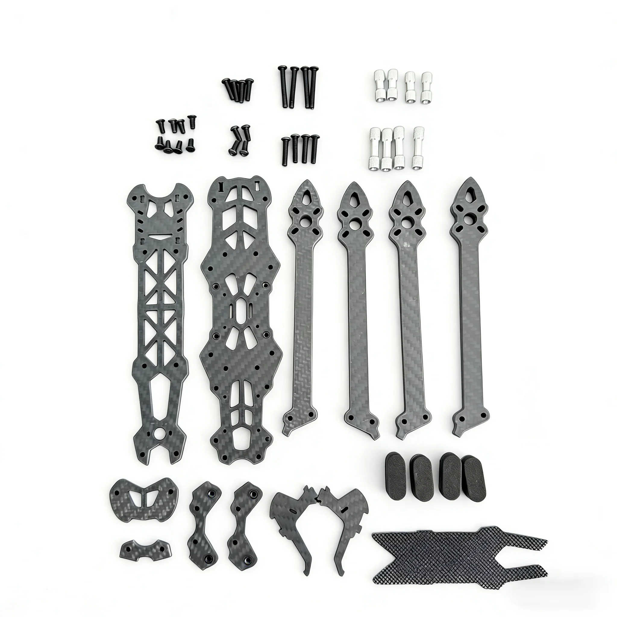 إطار من ألياف الكربون Mark4 مقاس 5 بوصات FPV، قاعدة عجلات 217 مم، أذرع 5 مم، إطار حر طويل المدى، مناسب لسباق RC كوادكوبتر dr #6