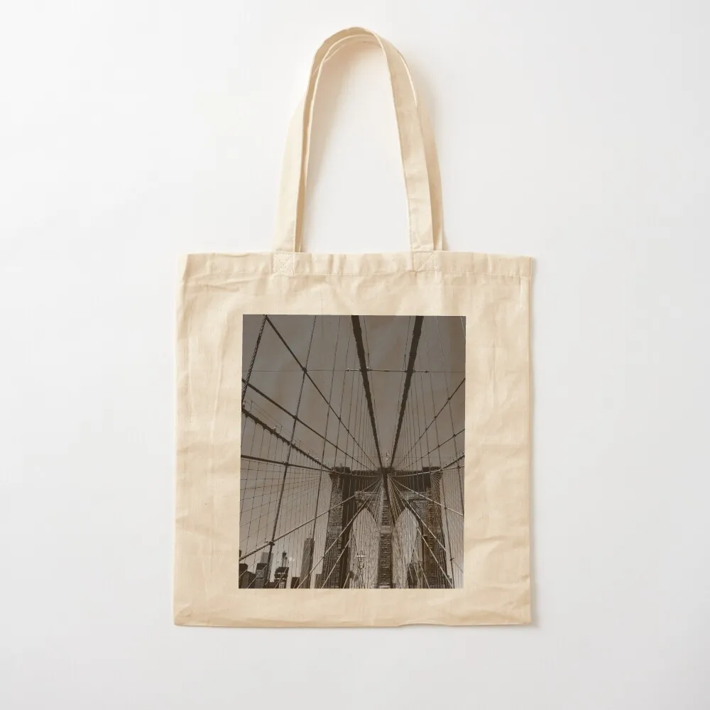 

Spider web in New York Tote Bag shoping bag eco pack tote bags aesthetic Canvas bag for women Canvas Tote