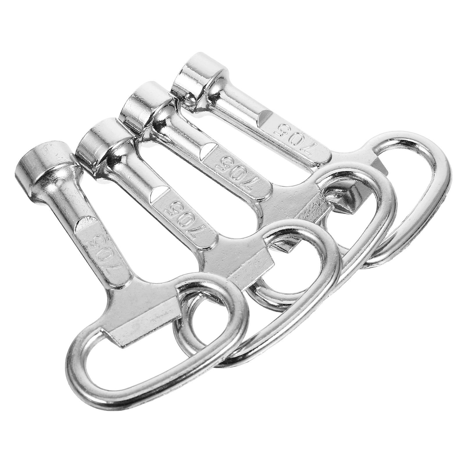 

4pcs Faucet Key Zinc Alloy Durable Portable for Bathroom Shower Valves Tool Replacement Multifunctional Wrench Universal