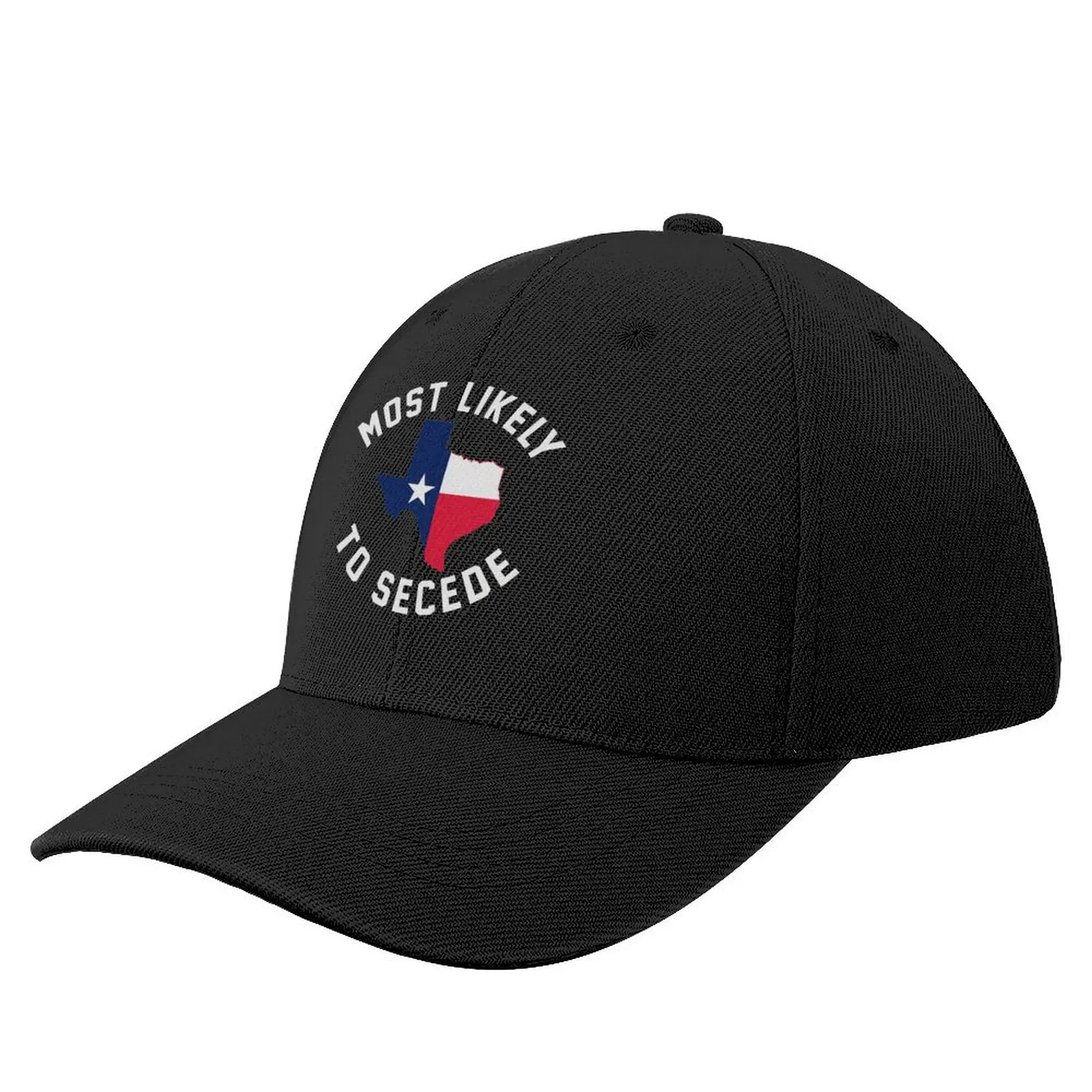 

Texas Most Likely To Secede Baseball Cap Anime Hat Luxury Brand Trucker Hat funny hat Luxury Woman Men's