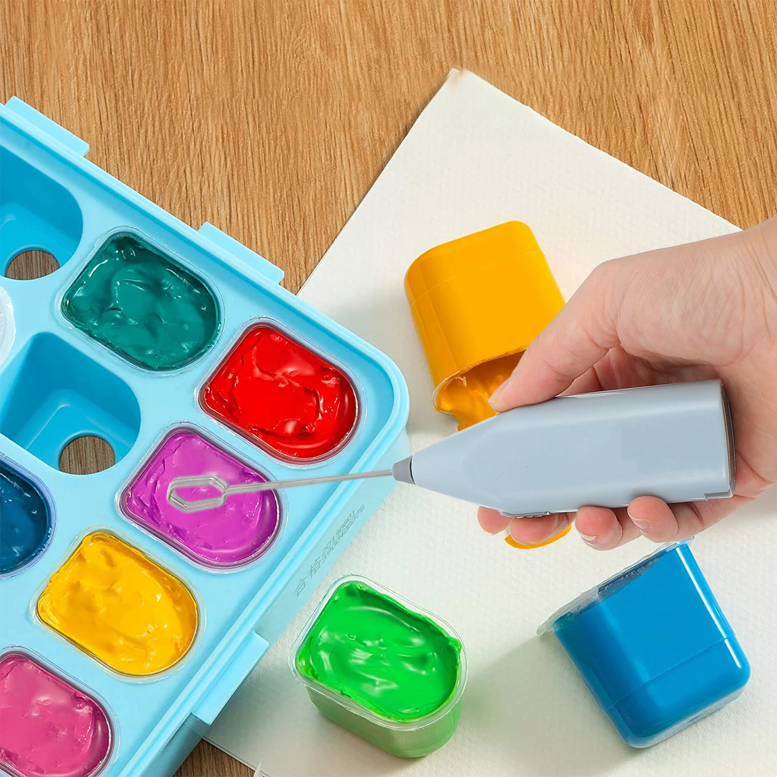 Elektryczny mieszalnik pigmentów Przenośny mieszalnik farb do mieszania farb gwaszowych Narzędzie do mieszania kolorów Mieszanie pigmentów Artykuły do rękodzieła artystycznego