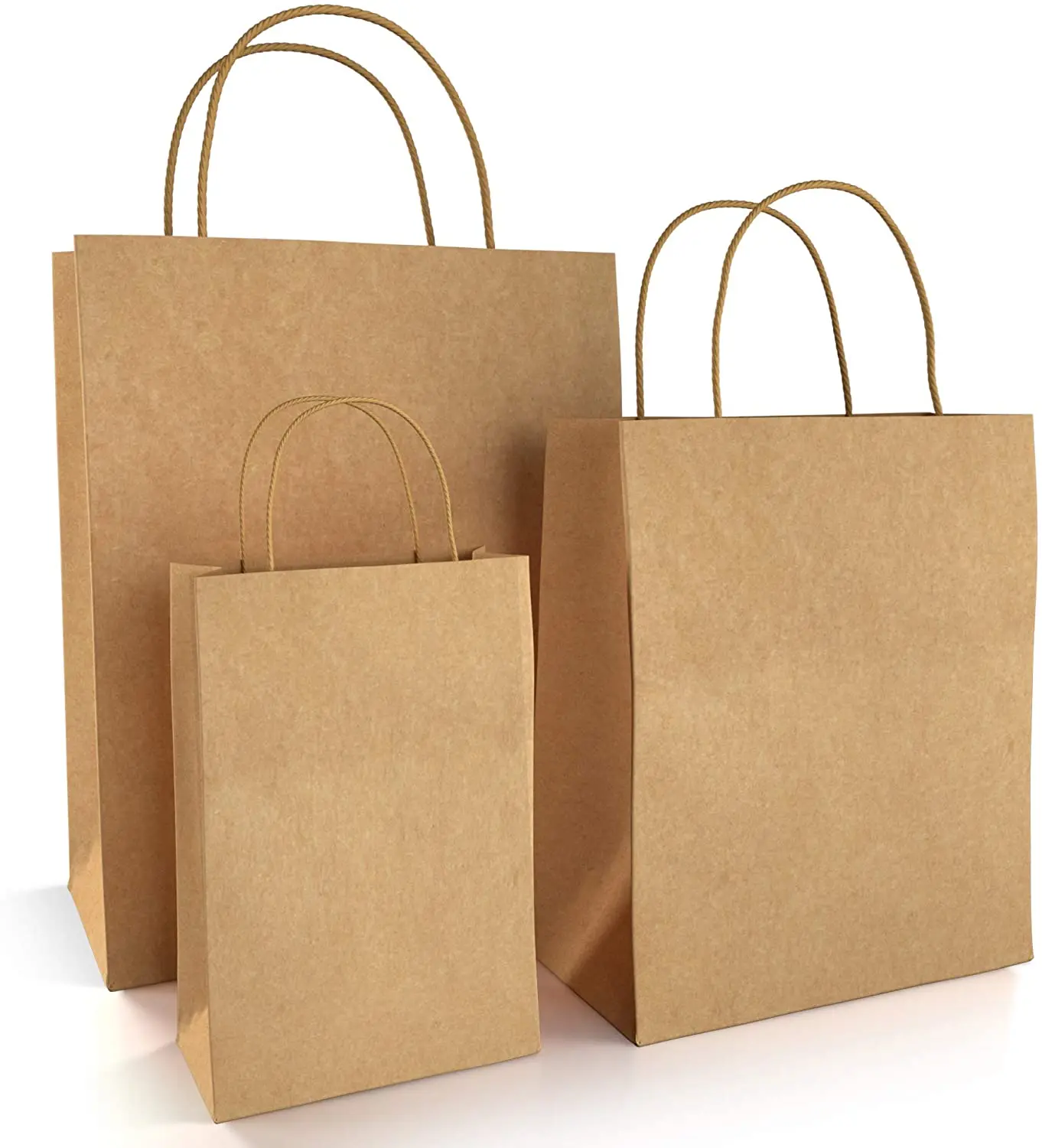 

10PCS Paper Bags Customize Packaging Shopper Business Candy Present Kraft Paper Bronzing Colorful Wedding Birthday Party Totebag