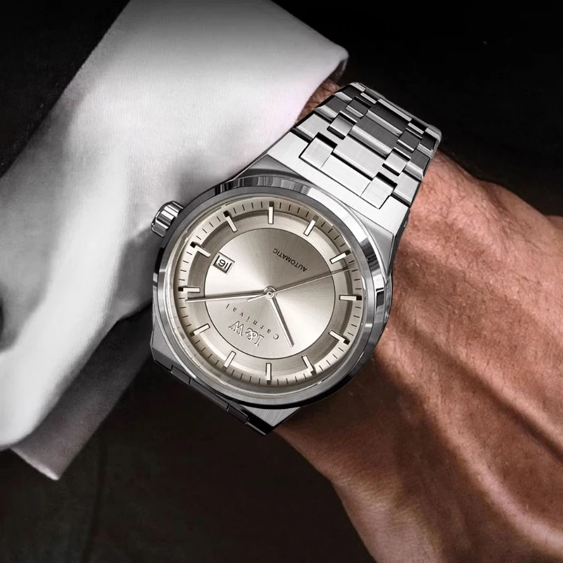 Switzerland Luxury Brand I&W CARNIVAL MIYOTA Automatic Mechanical Men\'s Watches Sapphire Auto Date Luminous Waterproo Clock 612G