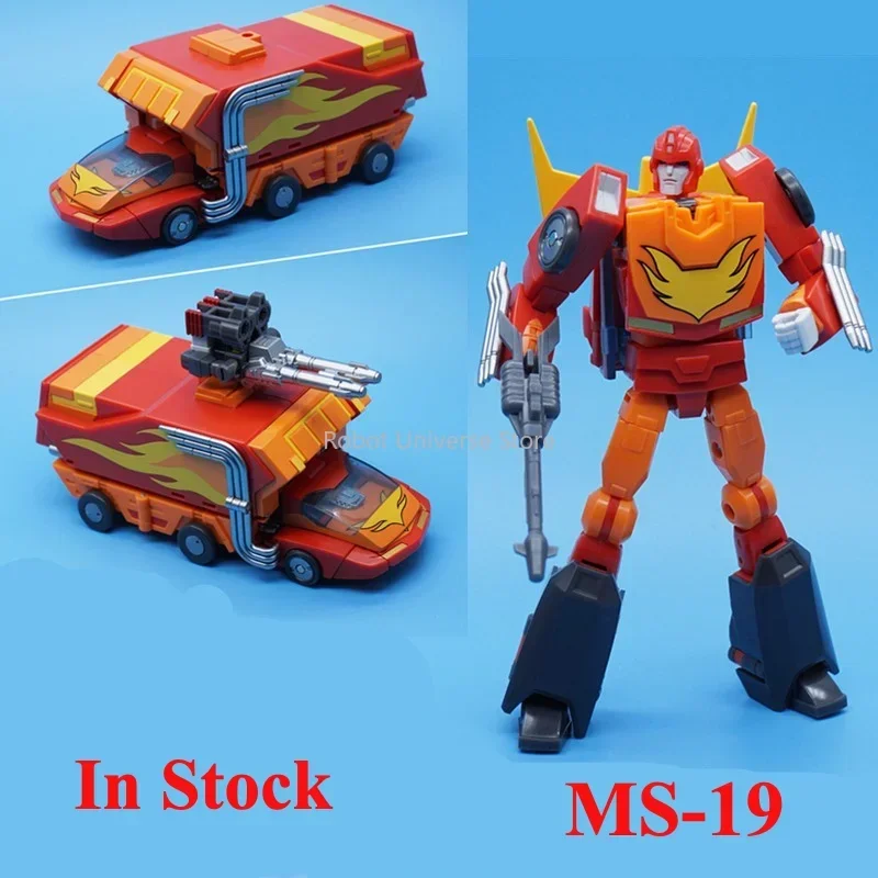 

In Stock MFT Transformation Ms-19 Ms19 Rodimus Prime 12CM Small Scale Rodimus Prime Action Figure Deformation Robot Alloy Toy