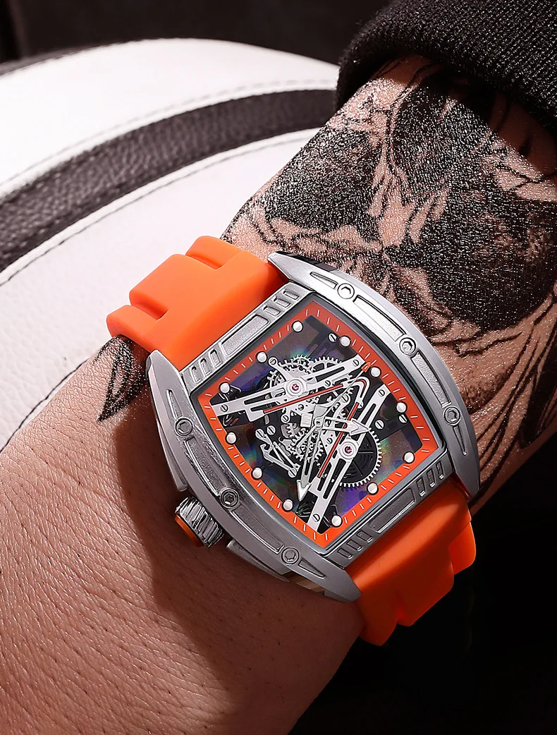 New Barrel-Shaped Watch, Luminous Waterproof, Domineering Sports Quartz Watch, Men's Watch