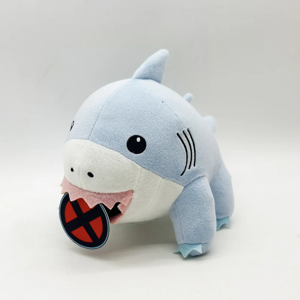 Jeff Plush Toy Cartoon Jeff The Land Shark Stuffed Kawaii Anime Online Star Shark Plushie Soft Doll Custom Plushie Toy Kids Gift