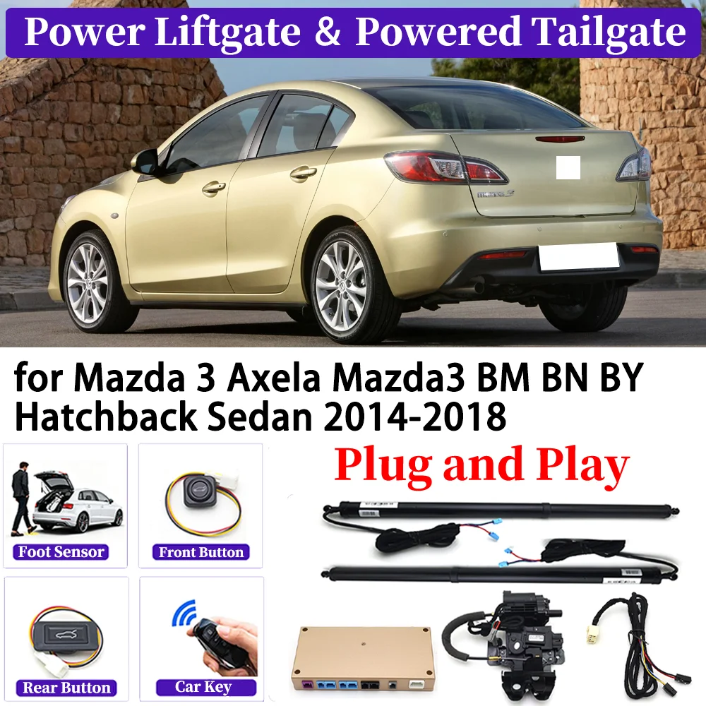 

for Mazda 3 Axela Mazda3 BM BN BY Hatchback Sedan 2014-2018 Car Automatic Power Liftgate Kit Smart Auto Electric Tailgate System