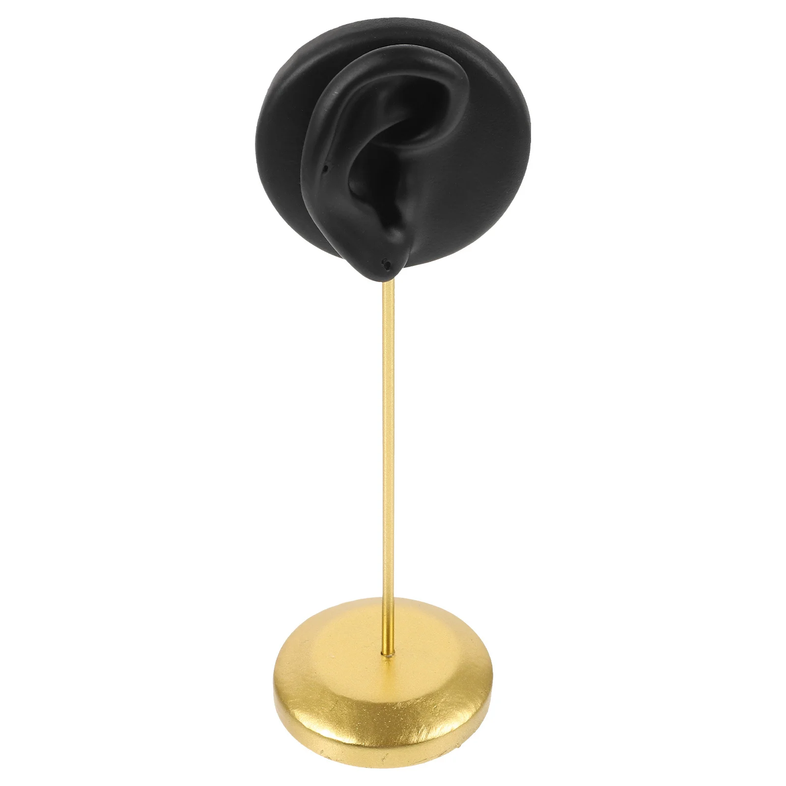 Earring Display Stand Human Ear Resin Jewelry Holder Stable Metal Base Earrings Organizer Shop Display Rack Jewelry Storage