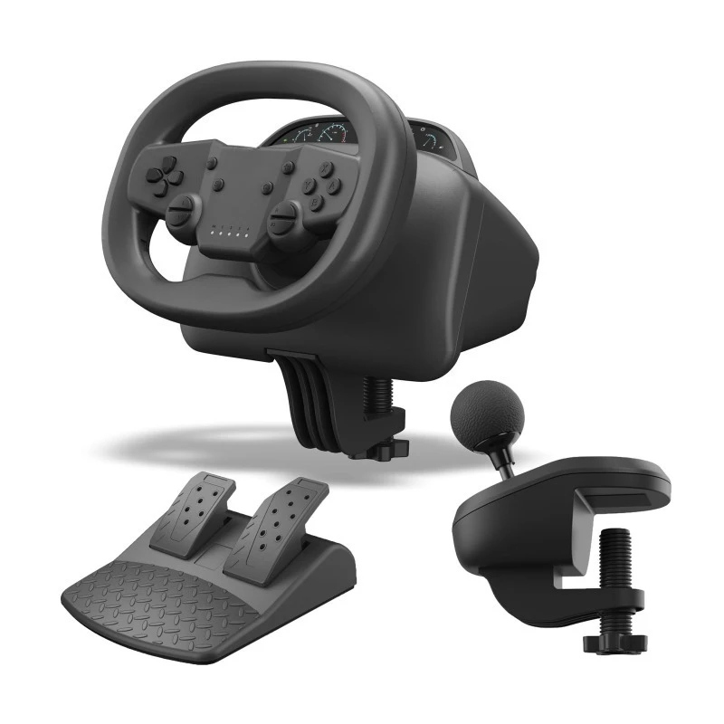 

Игровой ЖК-экран 7-в-1 Рулевое колесо Bluetooth-соединение для ПК/PS4/PS3/SWITCH/ПК/IOS/И..