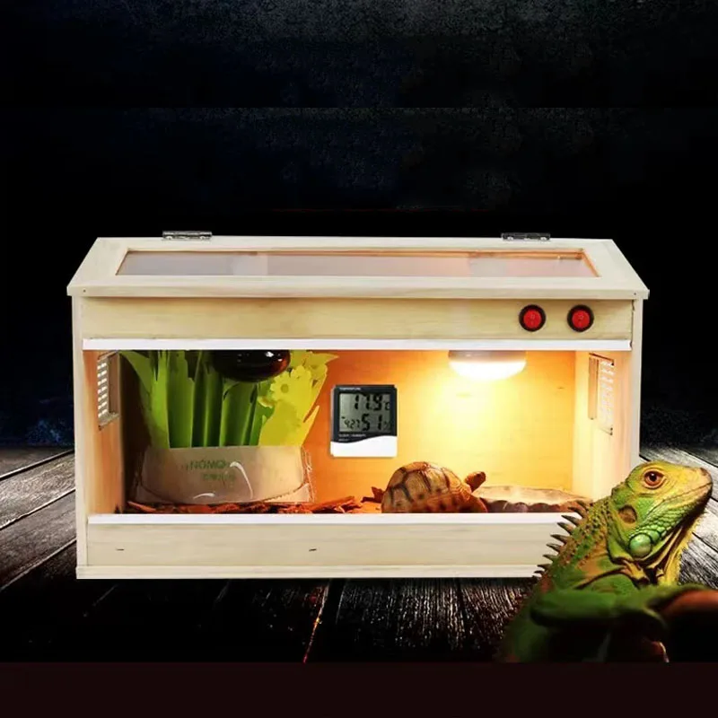 

Reptile Terrarium Tank Reptile Box Feeding Box Tortoise Lizard Hatching Container Rearing Tank Reptile Amphibians Habitat