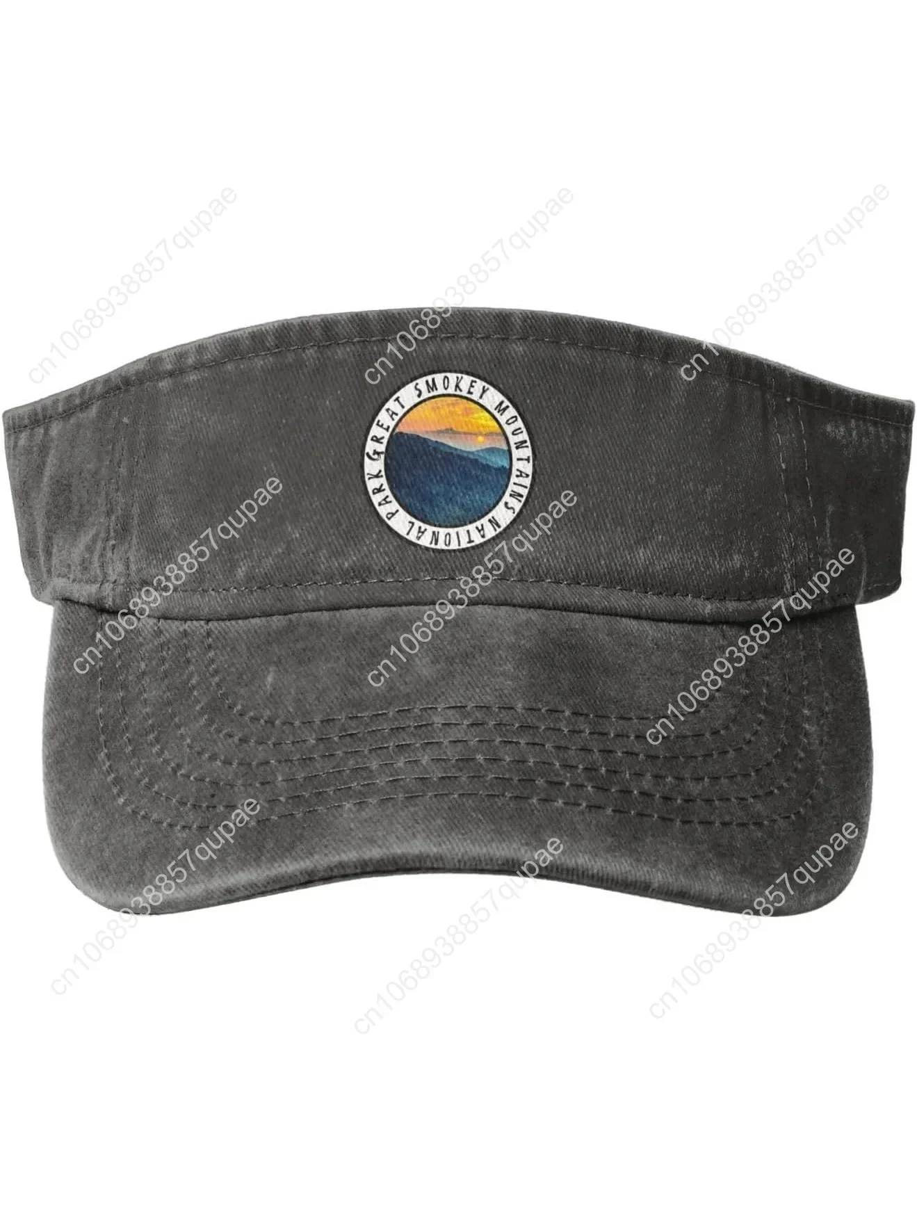 

Great Smokey Mountains National Park Sport Sun Visor Hat Cotton Ball Caps Empty Top Baseball Sun Cap